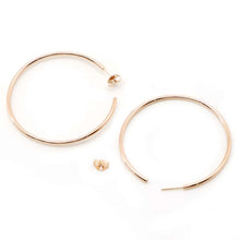 将图像加载到图库查看器中，TIFFANY&amp;Co. Hoop Earrings 18K Pink Gold
