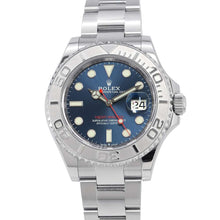 将图像加载到图库查看器中，ROLEX Yacht-Master 40 W40mm Stainless Steel PT950 Bright Blue Dial126622
