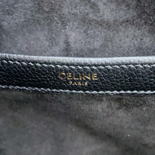 Load image into Gallery viewer, CELINE Cabas Drawstring Cuir Triomphe Tote Bag Black 199973ENY.38NO Calf Leather
