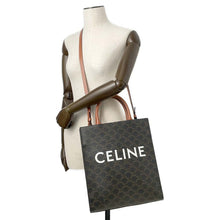 Load image into Gallery viewer, CELINE Vertical hippopotamus Tan 191542 PVC Coated Canvas Leather Size Small
