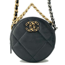 Load image into Gallery viewer, CHANEL 19 Round 2wayShoulder Black AP0945 Lambskin
