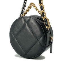 Load image into Gallery viewer, CHANEL 19 Round 2wayShoulder Black AP0945 Lambskin
