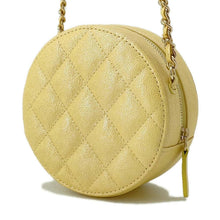 将图像加载到图库查看器中，CHANEL Matelasse Round Chain Shoulder Yellow A70657 Caviar Leather
