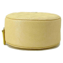 将图像加载到图库查看器中，CHANEL Matelasse Round Chain Shoulder Yellow A70657 Caviar Leather
