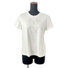 Load image into Gallery viewer, HERMES T-Shirt Cartouche [Mall] Size 38 Blanc Casse Cotton100%
