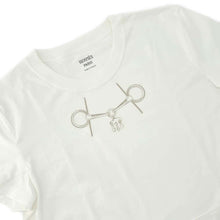 Load image into Gallery viewer, HERMES T-Shirt Cartouche [Mall] Size 38 Blanc Casse Cotton100%
