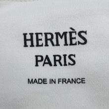 将图像加载到图库查看器中，HERMES T-Shirt Cartouche [Mall] Size 38 Blanc Casse Cotton100%
