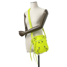 Load image into Gallery viewer, BALENCIAGA Le Cagole Men&#39;s Shoulder Cross Body Bag Yellow 719065 Lambskin
