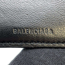 Load image into Gallery viewer, BALENCIAGA Crocodile embossed compact wallet Black650870 Embossed Leather
