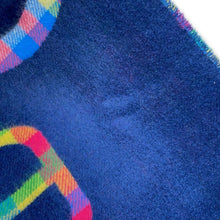 Load image into Gallery viewer, HERMES Scarf Tartan Maillon Blue/Multicolor Cashmere 100%
