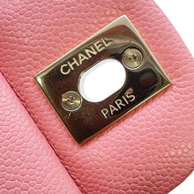 Load image into Gallery viewer, CHANEL Matelasse W Flap ChainShoulder Bag Pink A01113 Caviar Leather Size 23
