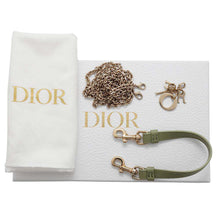 将图像加载到图库查看器中，Dior Cannage 2WAY Phone Holder Green S0872ONMJ Lambskin
