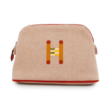 将图像加载到图库查看器中，HERMES BolidePouch Mini Crazy H Orange/Ficelle Cotton100% Size Mini
