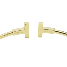 Load image into Gallery viewer, TIFFANY&amp;Co. T-wire Bracelet Size Medium 18K Yellow Gold
