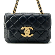 Load image into Gallery viewer, CHANEL Matelasse Flap Bag Black Shiny Lambskin
