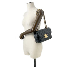 Load image into Gallery viewer, CHANEL Matelasse Flap Bag Black Shiny Lambskin
