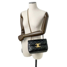 Load image into Gallery viewer, CHANEL Matelasse Flap Bag Black Shiny Lambskin
