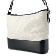 Load image into Gallery viewer, CHANEL Gabriel de CHANEL Hobo White/Black A93824 Calf Leather Size Large
