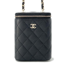 Load image into Gallery viewer, CHANEL Matelasse Small Vanity ChainShoulder Bag Black AP1466 Caviar Leather
