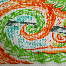 Load image into Gallery viewer, HERMES Scarf Carre Fauve Madness Size 90 Fuchsia/Green/Multicolor Silk100%
