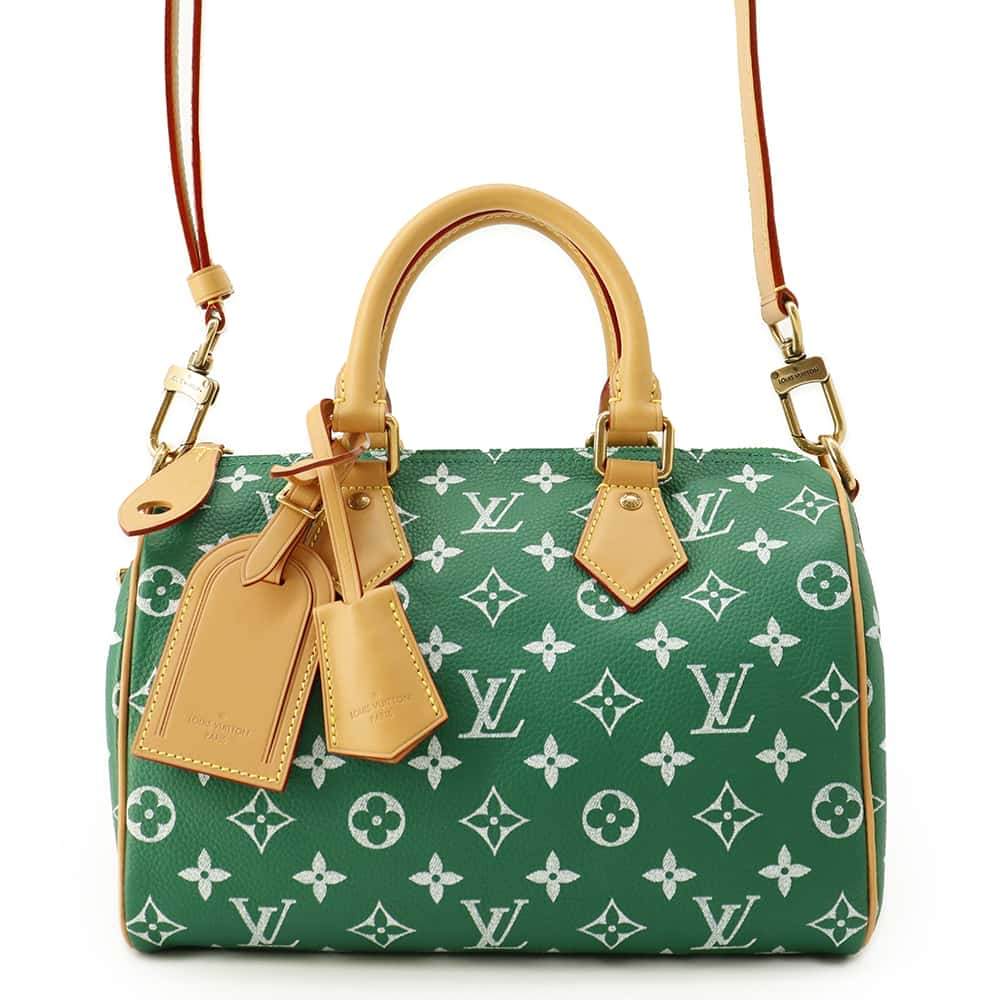 LOUIS VUITTON Speedy P9 Bandouliere Vert M24423 Calf Leather Size 25