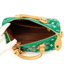 将图像加载到图库查看器中，LOUIS VUITTON Speedy P9 Bandouliere Vert M24423 Calf Leather Size 25
