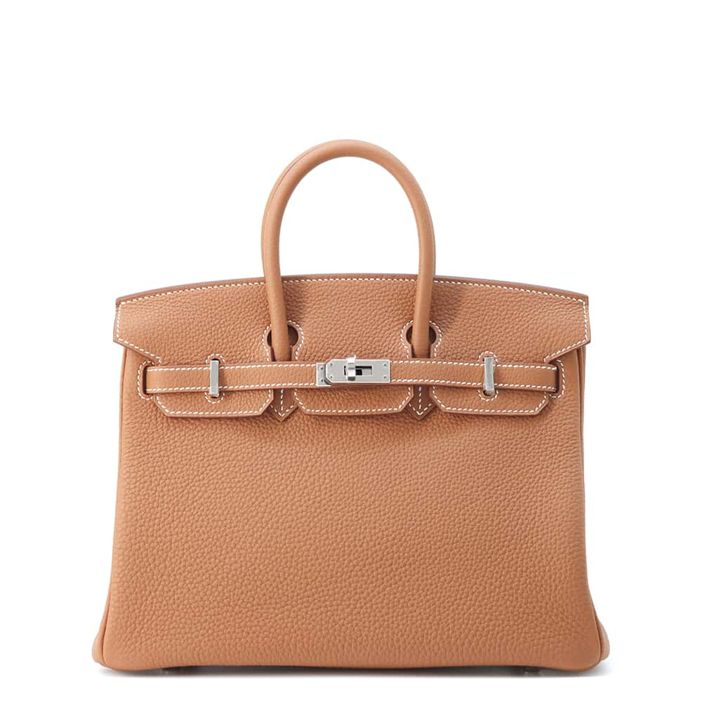 HERMES Birkin Gold Togo Leather Size 25