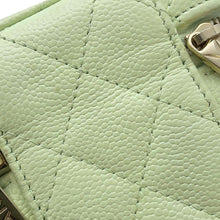 Load image into Gallery viewer, CHANEL Matelasse Small Vanity Shoulder Bag Light Green AP2503 Caviar Leather
