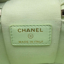 Load image into Gallery viewer, CHANEL Matelasse Small Vanity Shoulder Bag Light Green AP2503 Caviar Leather
