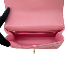 Load image into Gallery viewer, CHANEL Matelasse Lambskin 2WAY Shoulder Bag Top Handle Pink AS4233 Lambskin
