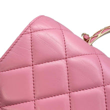 Load image into Gallery viewer, CHANEL Matelasse Lambskin 2WAY Shoulder Bag Top Handle Pink AS4233 Lambskin
