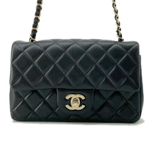 Load image into Gallery viewer, CHANEL Matelasse Single Flap ChainShoulder Bag Black A69900 Lambskin Size Mini
