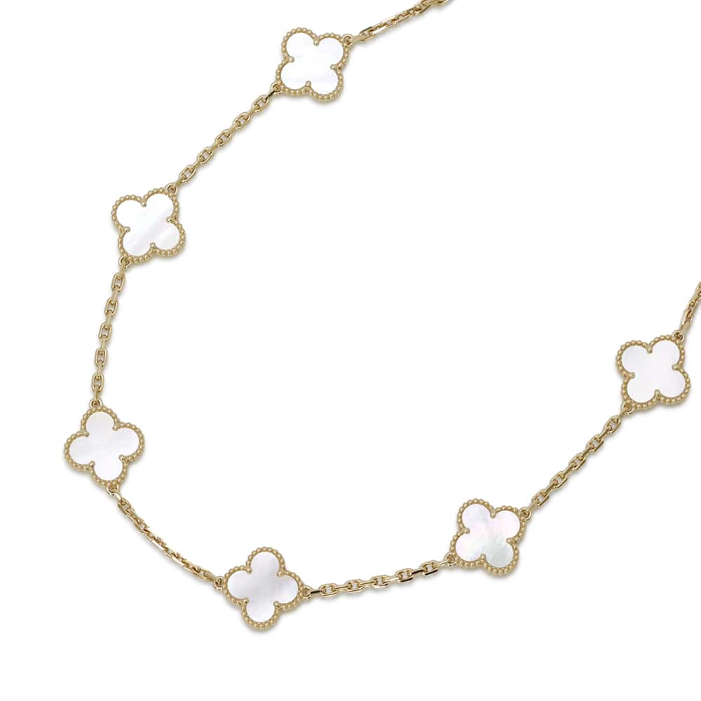 Van Cleef & Arpels Vintage Alhambra Necklace 10 MotifsVCARA42800 18K Yellow Gold