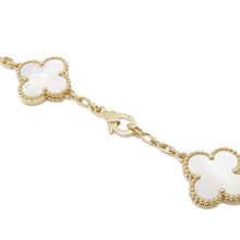 将图像加载到图库查看器中，Van Cleef &amp; Arpels Vintage Alhambra Necklace 10 MotifsVCARA42800 18K Yellow Gold
