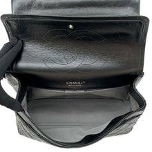 Load image into Gallery viewer, CHANEL 2.55 Matelasse W-Flap W-Chain Shoulder Bag Black A37587 Aged Calf Leather Size Large
