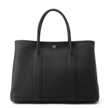 将图像加载到图库查看器中，HERMES Garden Party Black Negonda Leather Size PM
