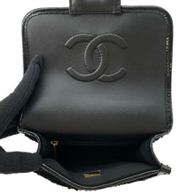 Load image into Gallery viewer, CHANEL Handle ChainShoulder Bag Black AS3652 Jersy Patent Leather
