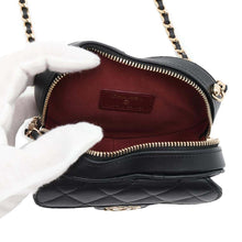 Load image into Gallery viewer, CHANEL Matelasse Heart Shape Chain Shoulder Bag Black AP2784 Lambskin
