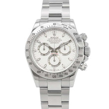 将图像加载到图库查看器中，ROLEX Cosmograph Daytona W40mm Stainless Steel White Dial116520
