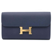 将图像加载到图库查看器中，HERMES Constance to Go Blue Indigo Epsom
