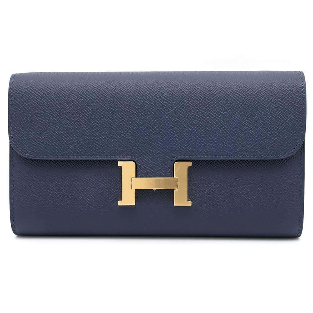 HERMES Constance to Go Blue Indigo Epsom