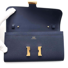 将图像加载到图库查看器中，HERMES Constance to Go Blue Indigo Epsom
