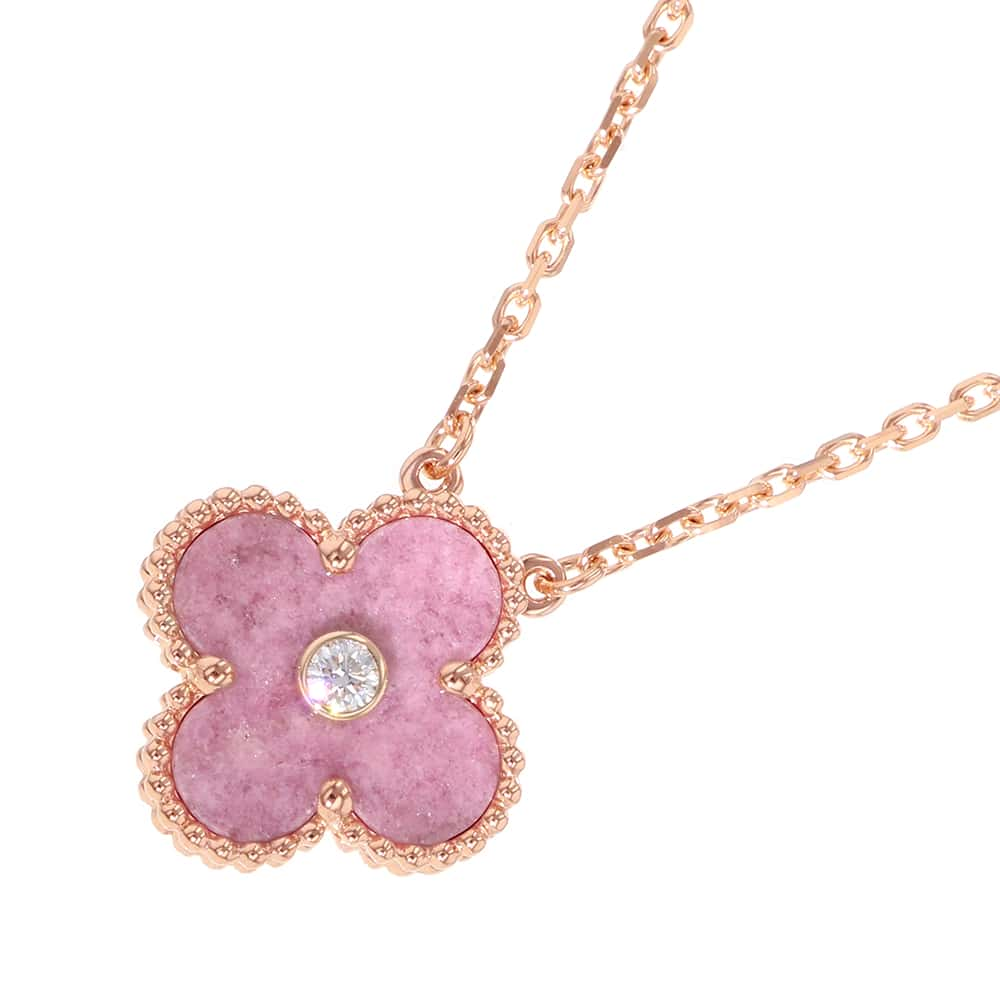 Van Cleef & Arpels Vintage Alhambra 1PD Necklace 2021 Holiday CollectionVCARP7TD00 18K Pink Gold