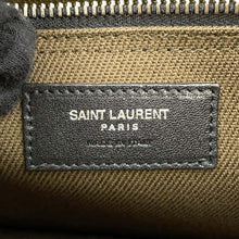 将图像加载到图库查看器中，SAINT LAURENT PARIS Rive Gauche Tote Bag Olive/Black509415 Canvas Leather
