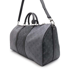 将图像加载到图库查看器中，LOUIS VUITTON Keepall Bandouliere NoirM45392 Monogram Eclipse Reverse Size 50
