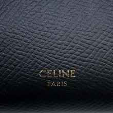 Load image into Gallery viewer, CELINE trifold wallet Black 10B573BEL Leather
