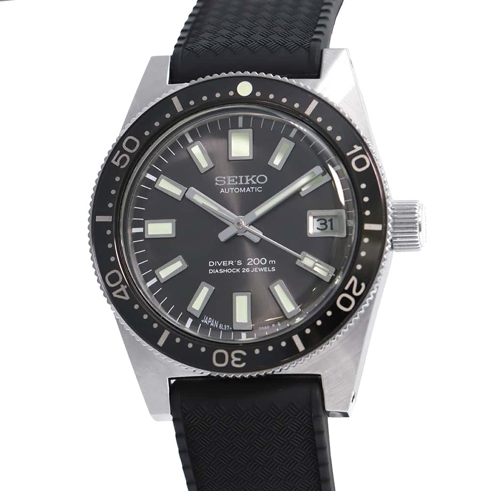 SEIKO Prospex 1965 Mechanical Divers Revival Design Limited Edition W38mm Stainless Steel Silicon Gray Dial SBEN003