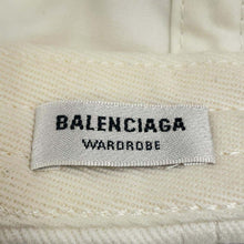 将图像加载到图库查看器中，BALENCIAGA Logo cap Size L White 529192 Cotton100%
