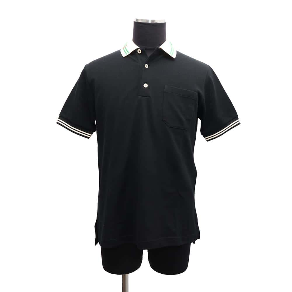 GUCCI Interlocking G Cotton Piqué Polo Shirt Size XS Black658067 Cotton93% Polyurethane7%