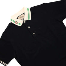 Load image into Gallery viewer, GUCCI Interlocking G Cotton Piqué Polo Shirt Size XS Black658067 Cotton93% Polyurethane7%
